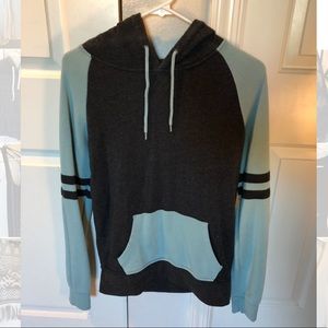 Grey and Teal sweat shirt